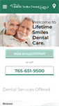 Mobile Screenshot of lifetimesmilesdentalcare.com
